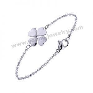 Chain w/ Four leaf Clover Custom Bracelets for Her