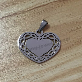 Custom Infinite Rounded Heart Necklace for Her