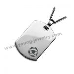 Personalized Dog Tag Necklaces w/ star for Him