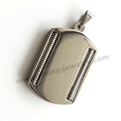 Personalized Shiny Dog Tag Necklaces w/ Spring