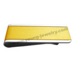 Personalized gold Money Clips with silver edge for Him