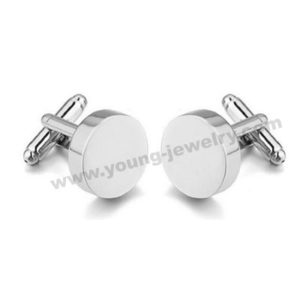 Personalized Flat Round Cufflinks Wholesale Supplier