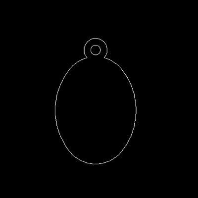 oval personalized pendant
