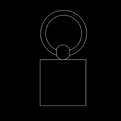 square photo engraved keyring jewelry