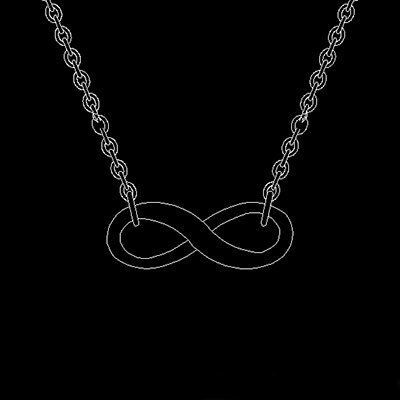 infinite personalized necklace