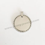 Personalized Round Necklaces Rounded w/ Ball Chain