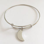 Steel Expandable Circular Coil w/ Custom moon Bracelets