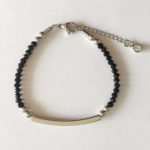 Black Beads w/ Tube Custom Bracelets for Her