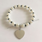 Beads w/ Four heart Custom Bracelets for Her