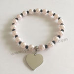 Beads w/ heart Custom Bracelets wholesale supplier