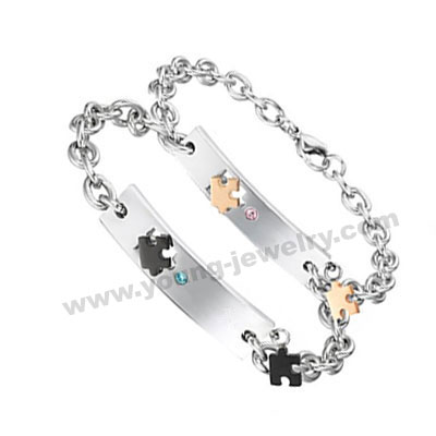 His Her Steel Couples Bracelets Supplier in China