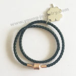Braided Rope w/ four leaf clover & Unique Buckle Custom Bracelets