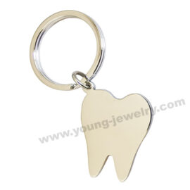 High Polished Tooth Custom Keychains Supplier in China