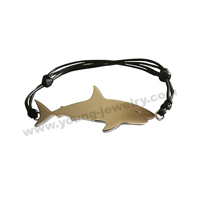 Personalized Engravable Shark Bracelets for Him
