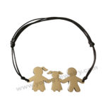 Rope w/ Family Plate Custom Bracelets for Mum