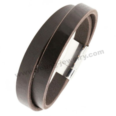 Twist Brown Leather w/ Buckle Custom Bracelets for Him