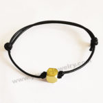 personalized mini segment angle cube with black cotton rope bracelets