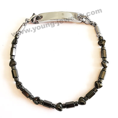 Muti Iron Gall Stones w/ Personalized ID Bracelets for Her