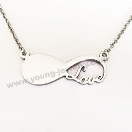Custom Silver Infinite & LOVE Necklaces For Her