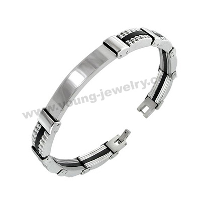 Custom Engraving ID Fashion Bracelets for Men