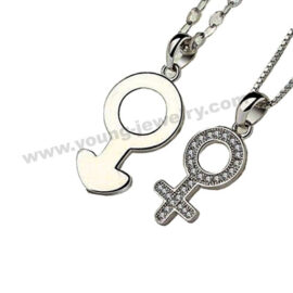 Stainless Steel Fashion Couple Necklace for Lover