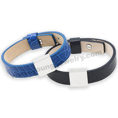 All Kinds of Leather Bands w/ Personalised Charm Bracelet