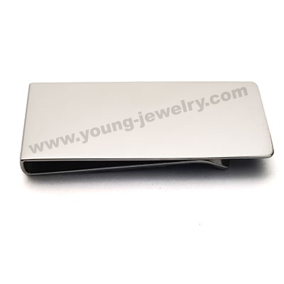 Photo Engraved Money Clip Bend at 90 Degrees