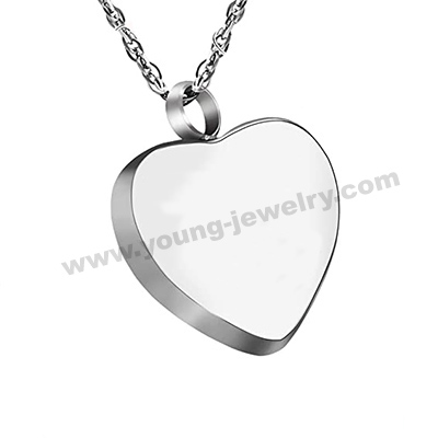 Photo Heart Cremation Urns Pendant Keepsake Memorial Jewelry