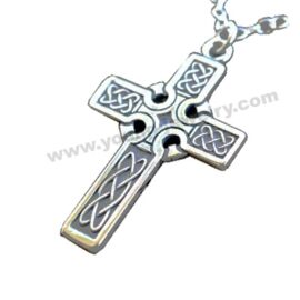 Stainless Steel Simple Celtic Cross Necklace for Men