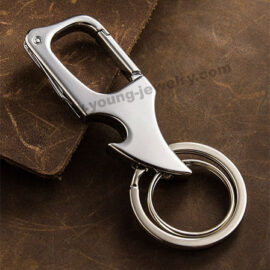 Men's Bottle Opener Portable Pendant with Knife Keychain Retail