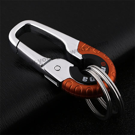 Creative Car Keychain Men and Women Waist Hanging Steel Red Keychain