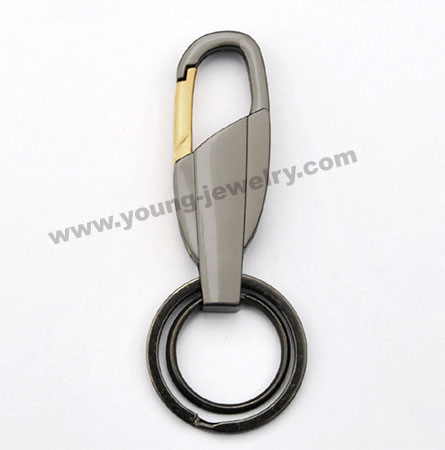 Creative Lettering Car Gun with Gold Keychain Personalized Men's Waist Hanging
