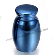 Commemorate Loved Ones Urn Funeral Box Pet Urn Jar Perfume Blue Bottle
