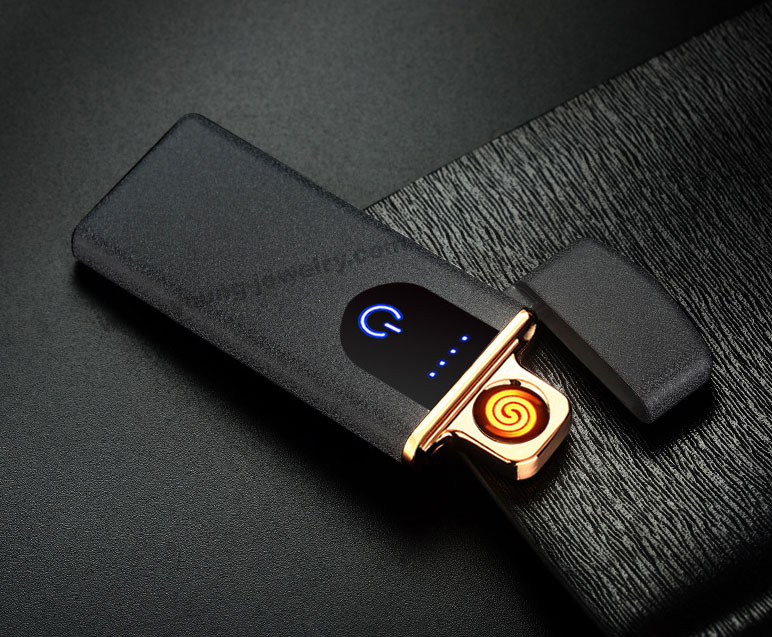 Touch Charging Windproof Personality Creative USB Electronic Cigarette Lighter Matte