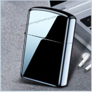 Rechargeable Dual Arc USB Single Arc Metal Windproof Lighter Engravable Polished