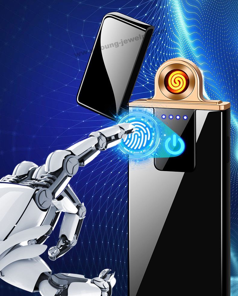 Windproof USB Touch Induction Rechargeable Lighter Cigarette Lighter