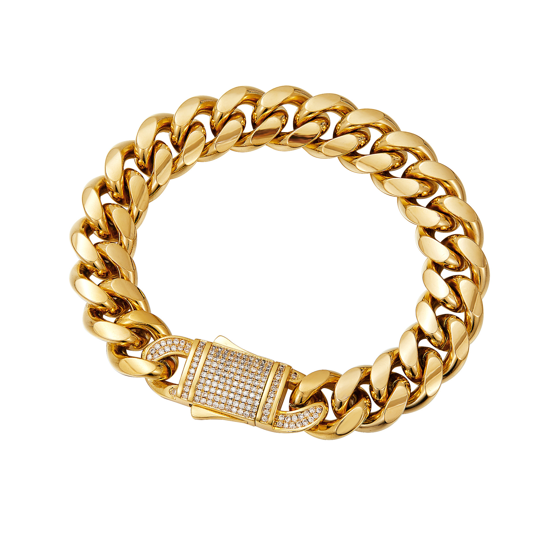 6mm8mm10mm12mm14mm Men's Stainless Steel Cuban Chain Bracelet